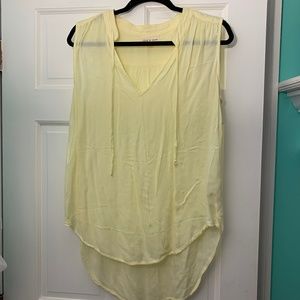Cloth& Stone Yellow Sleveless Blouse